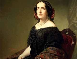 Gertrudis Gómez de Avellaneda (1814-1873). Óleo de Federico de Madrazo (1857).