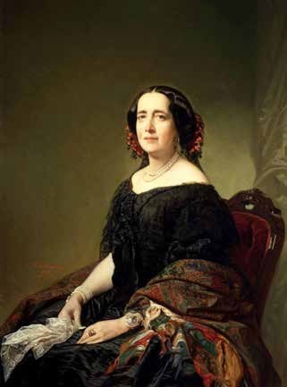 Gertrudis Gómez de Avellaneda (1814-1873).Óleo de Federico de Madrazo (1857).