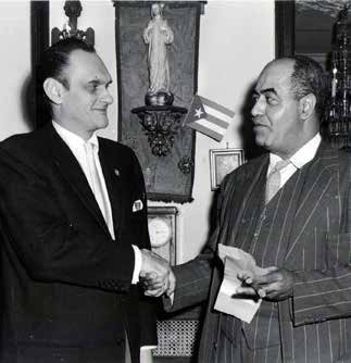 José Ignacio Rivero, último director del Diario de la Marina, y Gastón Baquero. 1960.