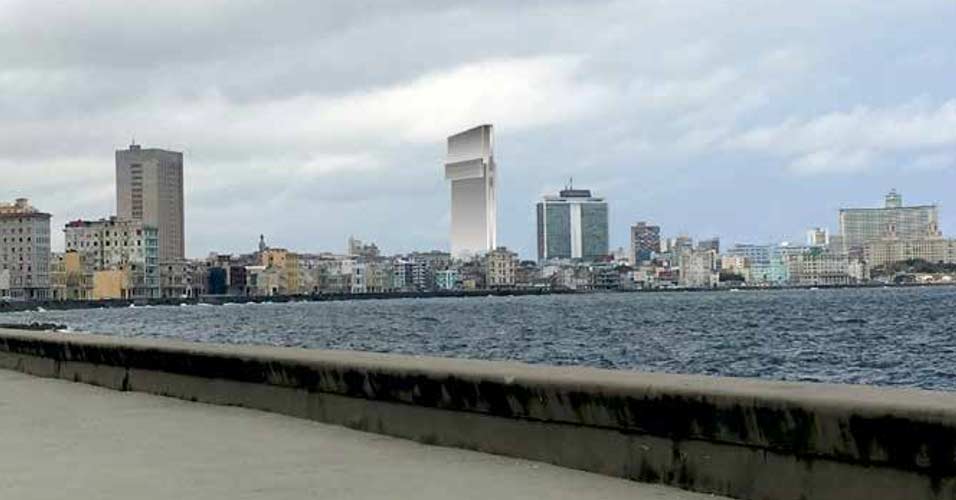 Esta imagen y dos que le siguen intentan representar cómo se vería el hotel de 23 y K una vez construido.